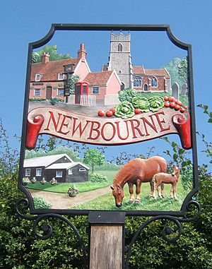 Newbourne village sign - geograph.org.uk - 894541