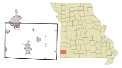 Location of Shoal Creek Estates, Missouri
