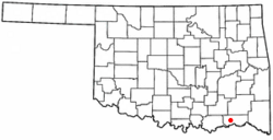 Location of Soper, Oklahoma