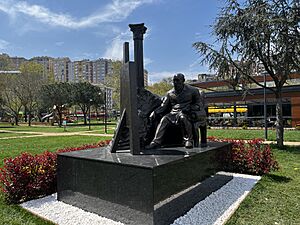 Osman Hamdi Bey Monument in Silahtarağa Youth Park