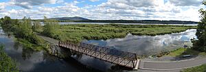 Panorama lac Boivin - tour d'y voir CINLB