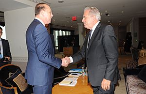 Peter Dutton and Dimitris Avramopoulos