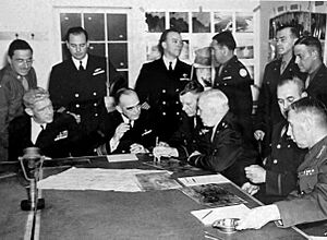 Planning the Kiska Expedition during Aleutian Islands Campaign (22431162748)