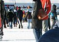 Pond hockey, Lake Nokomis, Minneapolis, Minnesota