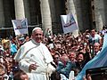 Pope Francis among the people at St. Peter's Square - 12 May 2013