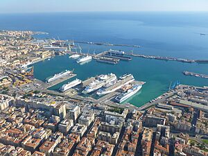 Porto e bacini palermo dall'alto