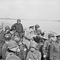 Prime Minister Winston Churchill Crosses the River Rhine, Germany 1945 BU2248