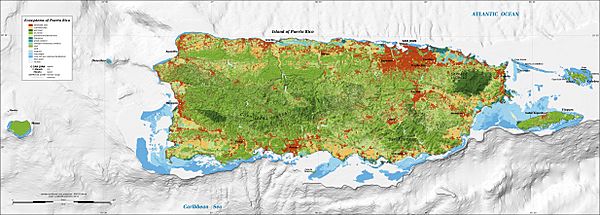 Puerto Rico ecosystems map-en