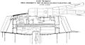 Re Umberto 13.5 inch gun barbette right elevation