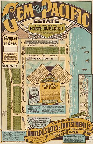 Real estate map of Gem of the Pacific Estate, North Burleigh, ca. 1920 (26397908965)