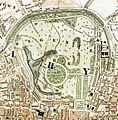 Regent's Park London from 1833 Schmollinger map