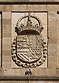 Relief CoA Philip II Spain Facade monastery San Lorenzo de El Escorial Spain