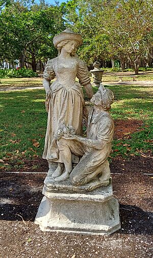 Ringling rose garden statue