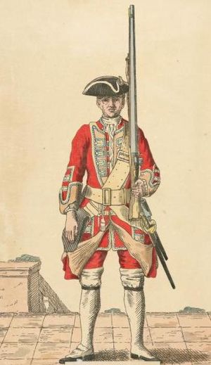 Soldier of 49th regiment 1742