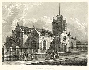 St Paul's Shadwell 1819 (cropped)