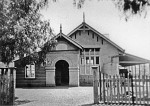 StateLibQld 1 129951 Front view of the Warwick East Central State School, ca. 1928