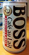 Suntory Boss Cafe au Lait canned coffee