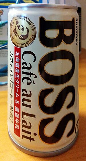 Suntory Boss Cafe au Lait canned coffee