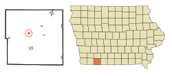 Location of Gravity, Iowa