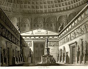 Tempio di Vesta, bozzetto di Antonio Basoli per La Vestale (s.d.) - Archivio Storico Ricordi ICON011807