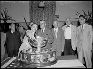 Tennis, Davis Cup draw 1952 SLNSW FL16029762