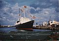 The Royal Yacht Britannia in King George Dock, Hull 13th July 1977 (archive ref CCHU-4-1-9-2) (25952853264)