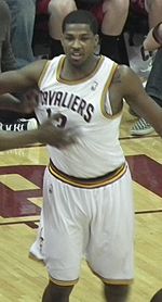 Tristan Thompson Cavs vs Wizards (cropped)