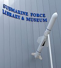 UGM-84 Harpoon at Submarine Force Museum entrance.jpg
