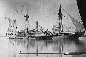 USS Mississippi about 1863