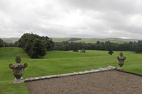 View south from Bowhill House, Selkirkshire