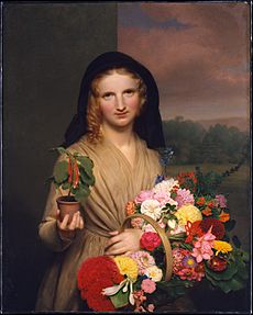 WLA metmuseum Charles Cromwell Ingham The Flower Girl 1846