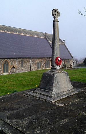 War Memorial outside All Saints Church, Oystermouth, Swansea - geograph.org.uk - 2845897