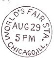 World's Fair Postmark 1893Aug29
