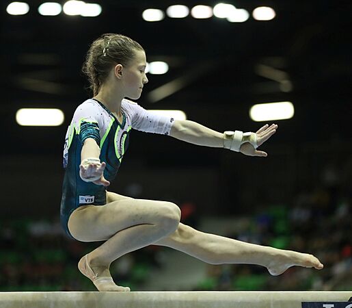 2019-06-30 1st FIG Artistic Gymnastics JWCH Women's Apparatus finals Balance beam (Martin Rulsch) 330