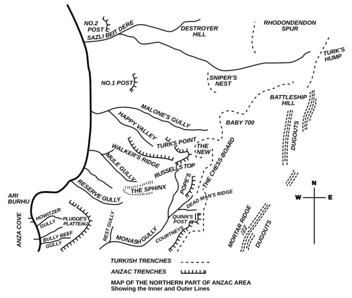 ANZAC bridge-head northern part