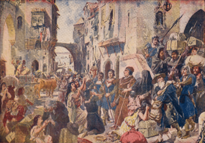 A Expulsão dos Judeus (Roque Gameiro, Quadros da História de Portugal, 1917)