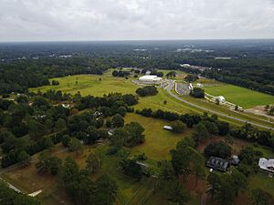 Aerial of Legacy Park and Hal Brady Complex