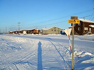 Aklavik in early-February 2008