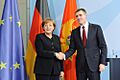 Angela Merkel with Igor Luksic