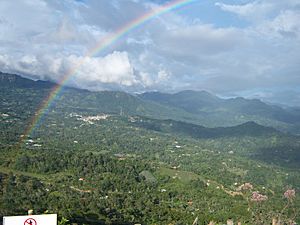 Rainbow at the view of Cachipay