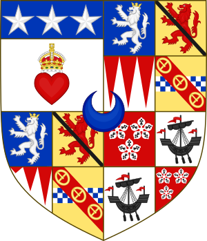 Arms of Charles Douglas, 2nd Earl of Selkirk.svg