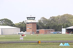 Bankstown Airport control tower distant
