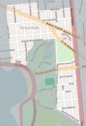 Street map of Parque Rodo (barrio)