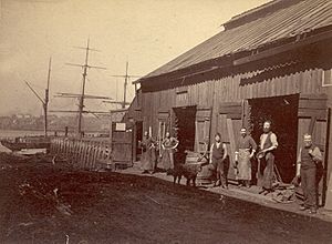 Blacksmith Shop Behind Custom House
