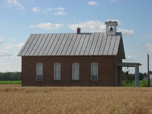 Bridenbaugh District No. 3 Schoolhouse, southern side