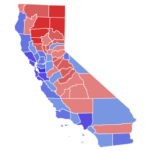 California Governor Election Results by County, 2018