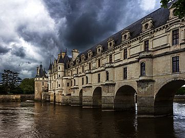 Château de Chenonceau guetté par l'orage