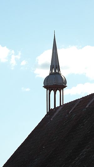 Close-up of fleche (small spire), Warwick Uniting Church, 2015