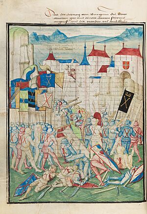 Diebold Schilling, Battle of Morat, 1476