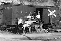 Dlw railroad wagon 1900